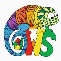 Das bunte Schultier Chamäleon der Oberwaldschule