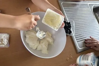 Schüssel mit Quark