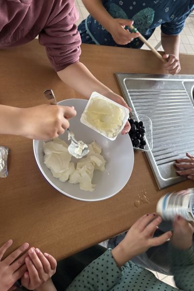 Schüssel mit Quark