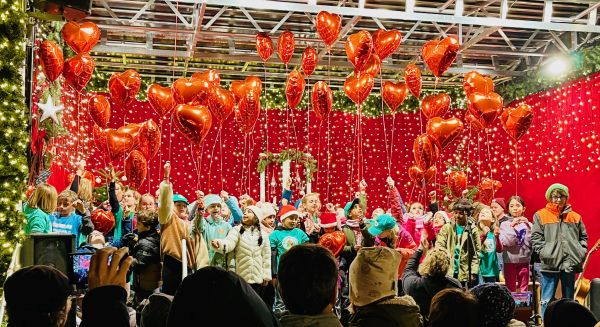Schulchor auf dem Durlacher Weihnachtsmarkt